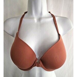 Victoria's Secret Bra Woman's Peach T-Shirt Racer Back Size 36D